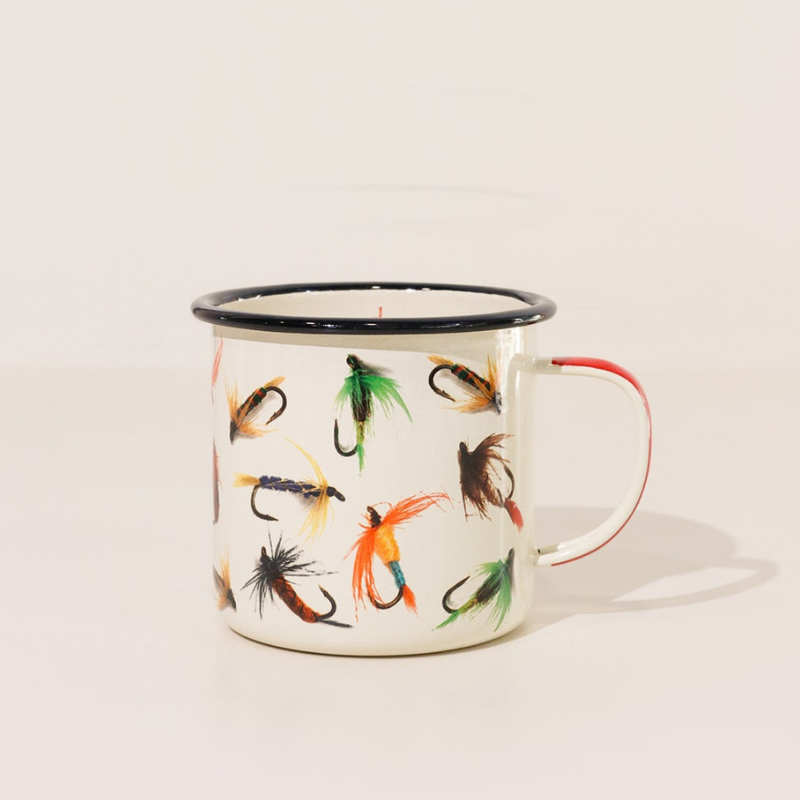 Fishing Flies Enamel Mug - Heyday