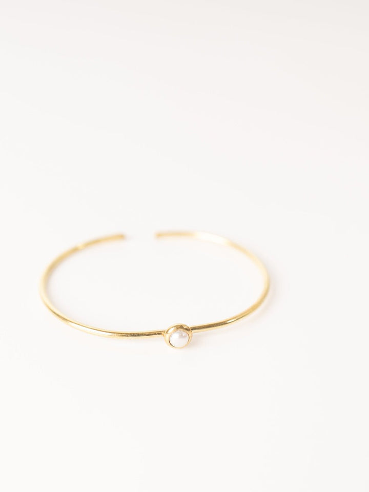 4mm Hyalite Pearl Stacker Cuff - Heyday