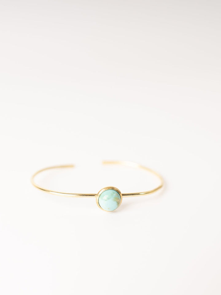 8mm Hyalite Turquoise Stacker Cuff - Heyday