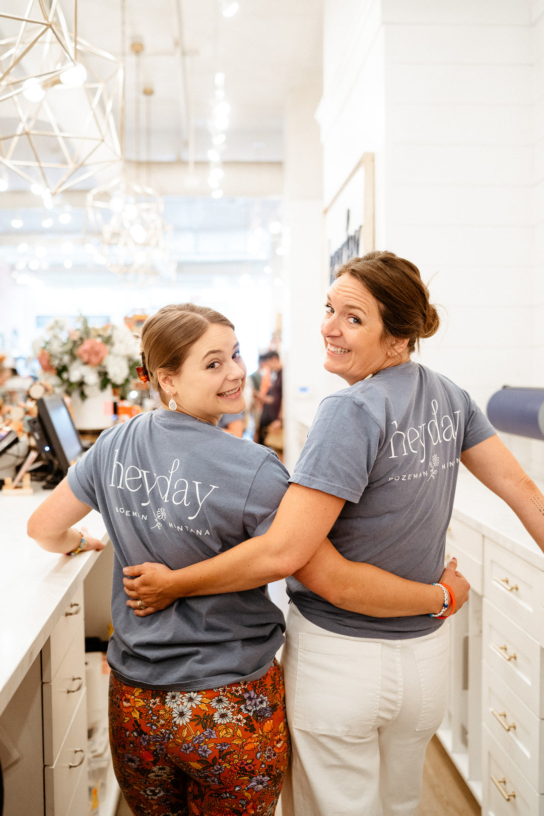 Heyday team with new branded shirts