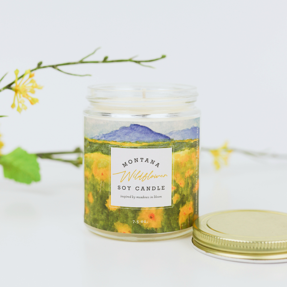 Montana wildflower candle - heyday