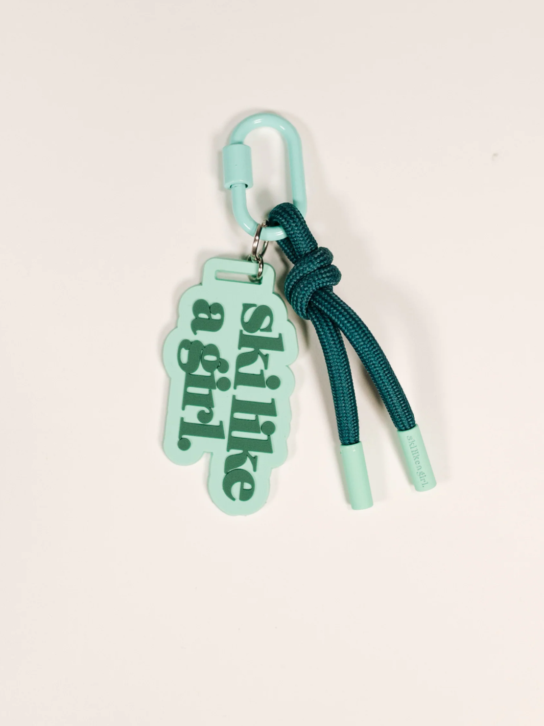 Ski Like a Girl Glacier Bag Charm