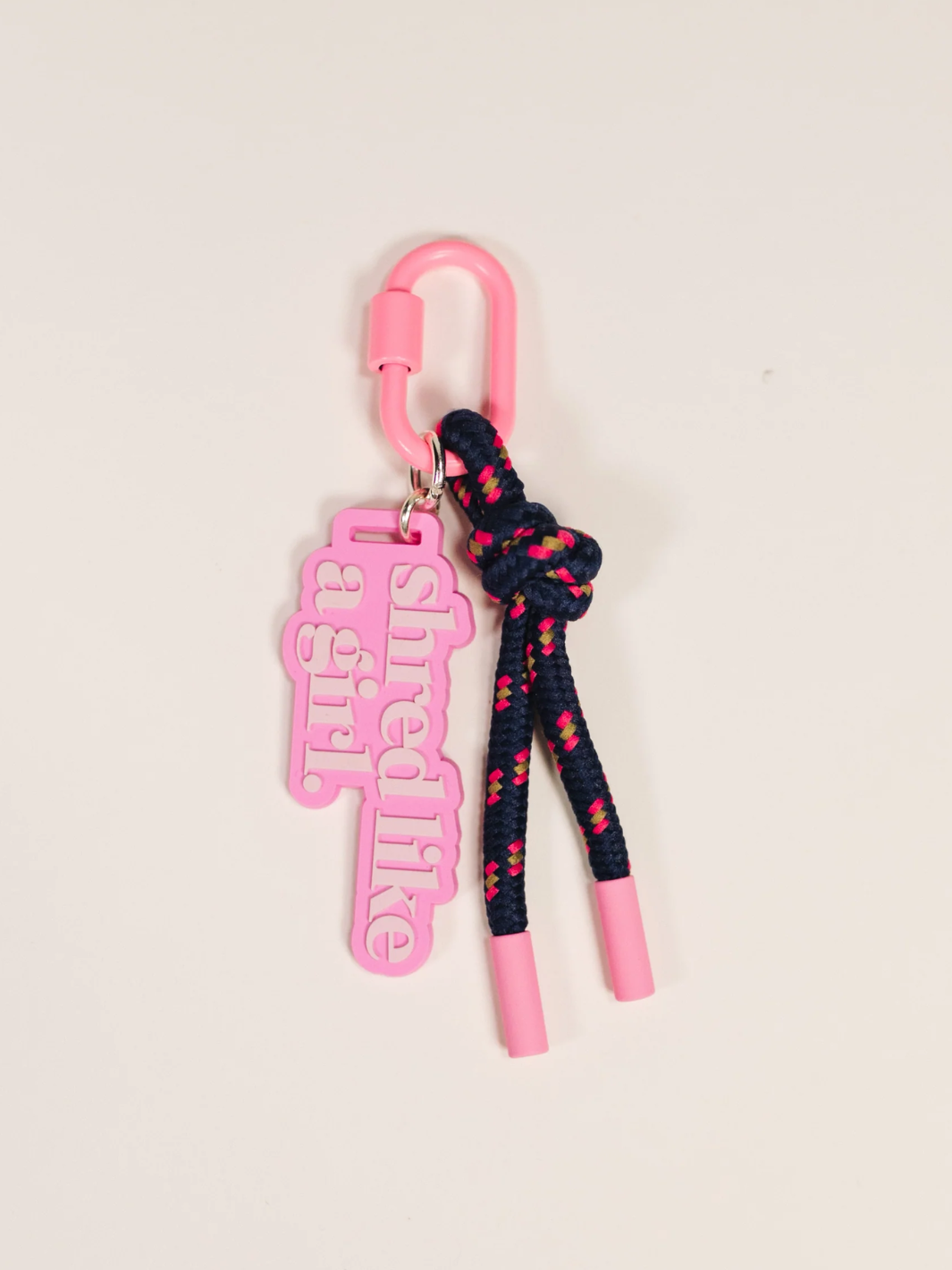 Ski Like a Girl Party Lap Shred Bag Charm