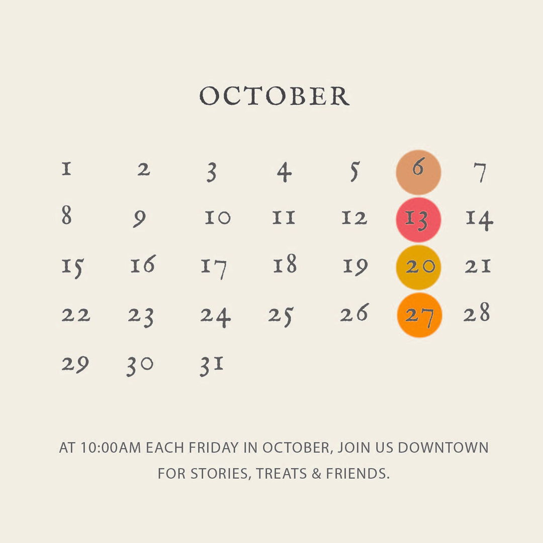 October Reading Corner Calendar - Heyday