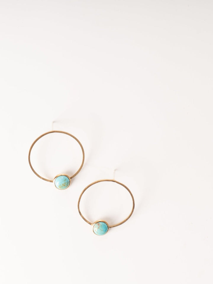 Astro Stud Turquoise Earrings - Heyday