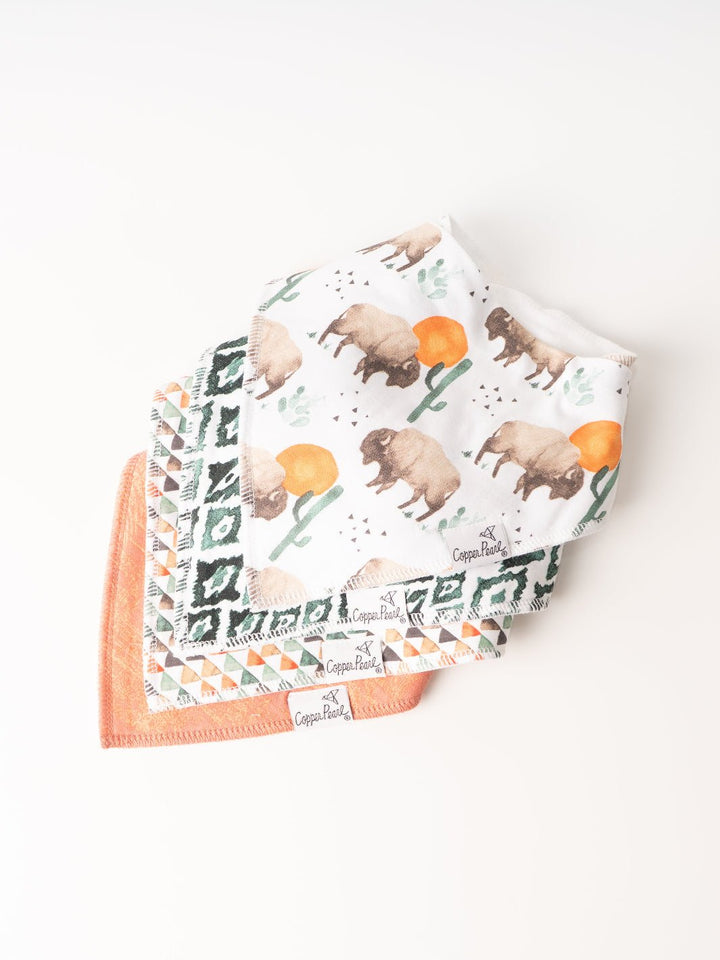 Bison Bandana Bib Set - Heyday