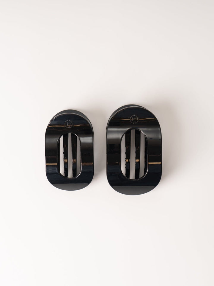 Black Round Large Claw Flat Clip - Heyday