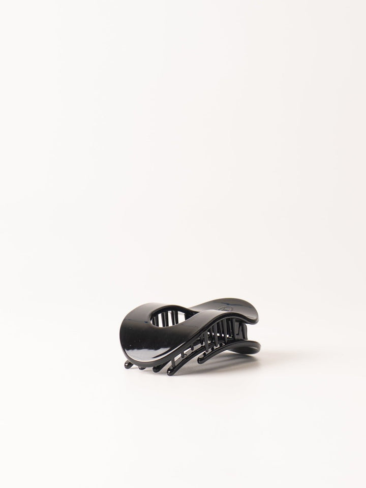 Black Round Medium Flat Claw Clip - Heyday