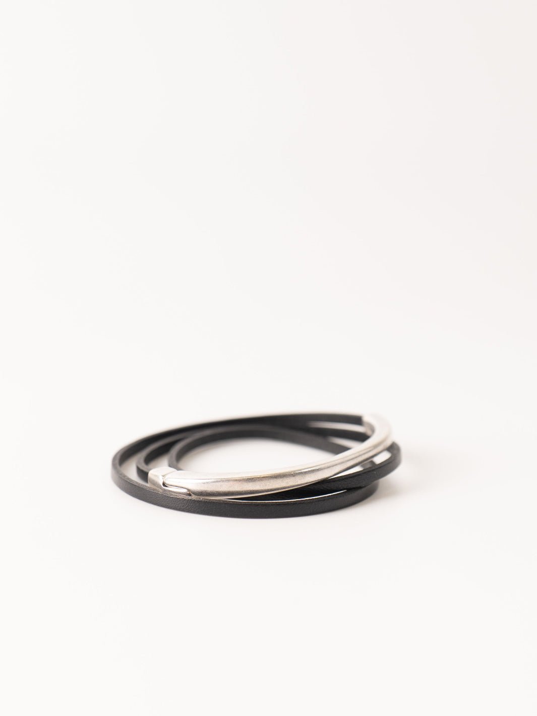 Black Skinny Wrap Bracelet - Heyday