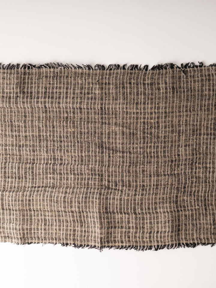 Black + Tan Woven Table Runner - Heyday