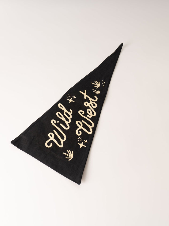 Black Wild West Canvas Pennant - Heyday