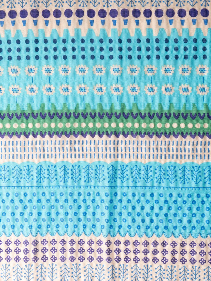 Blue and Purple Patterned Bandana - Heyday