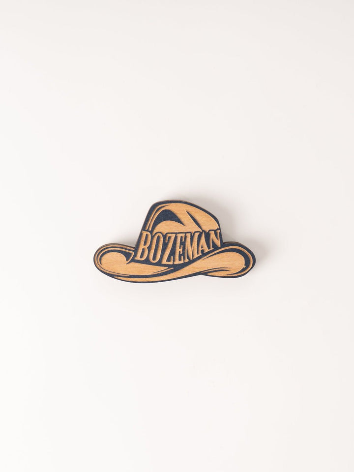 Blue Cowboy Hat Wood Magnet - Heyday