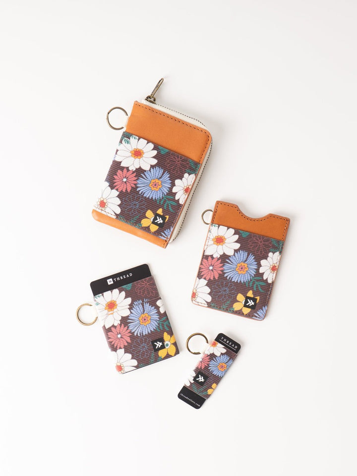 Clover Floral Zipper Wallet - Heyday