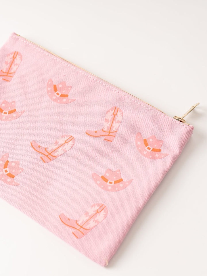 Cowgirl Boot and Hat Canvas Pouch - Heyday