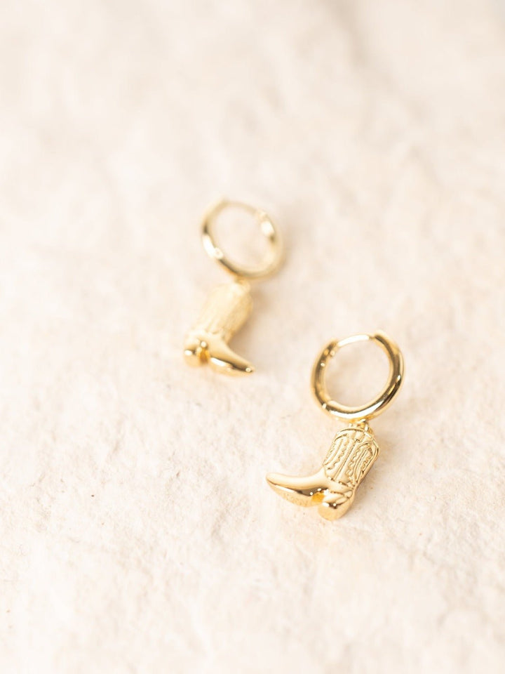 Cowgirl Boot Huggie Earrings - Heyday