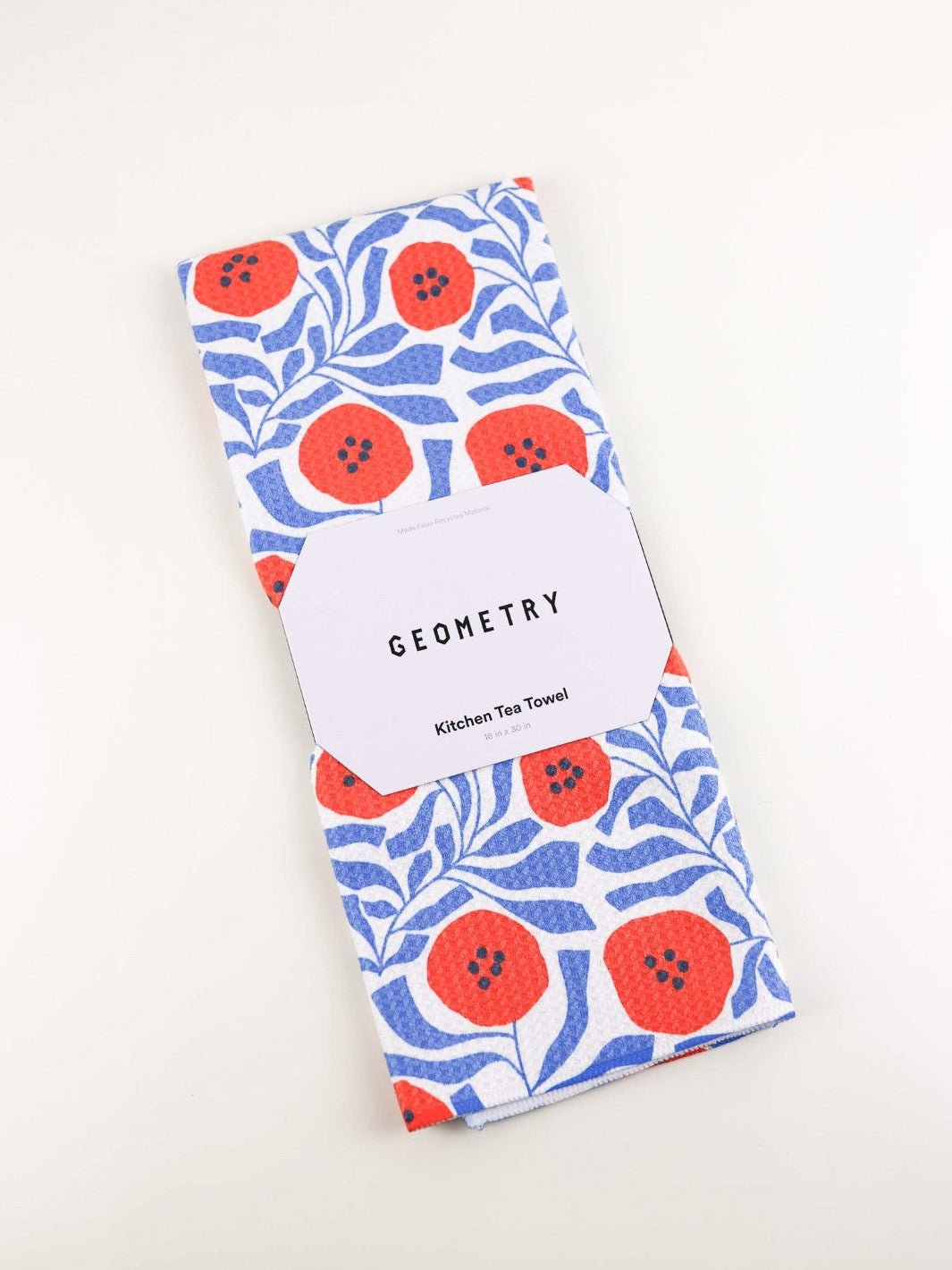 Dancing Poppies Microfiber Tea Towel - Heyday
