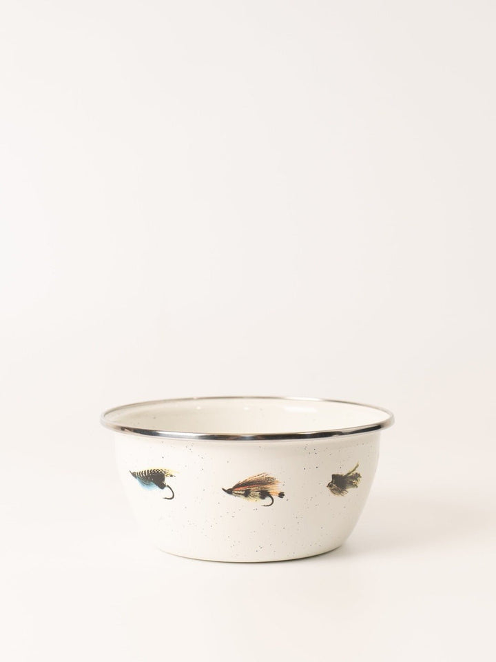 Fly Fishing Enamelware Bowl - Heyday