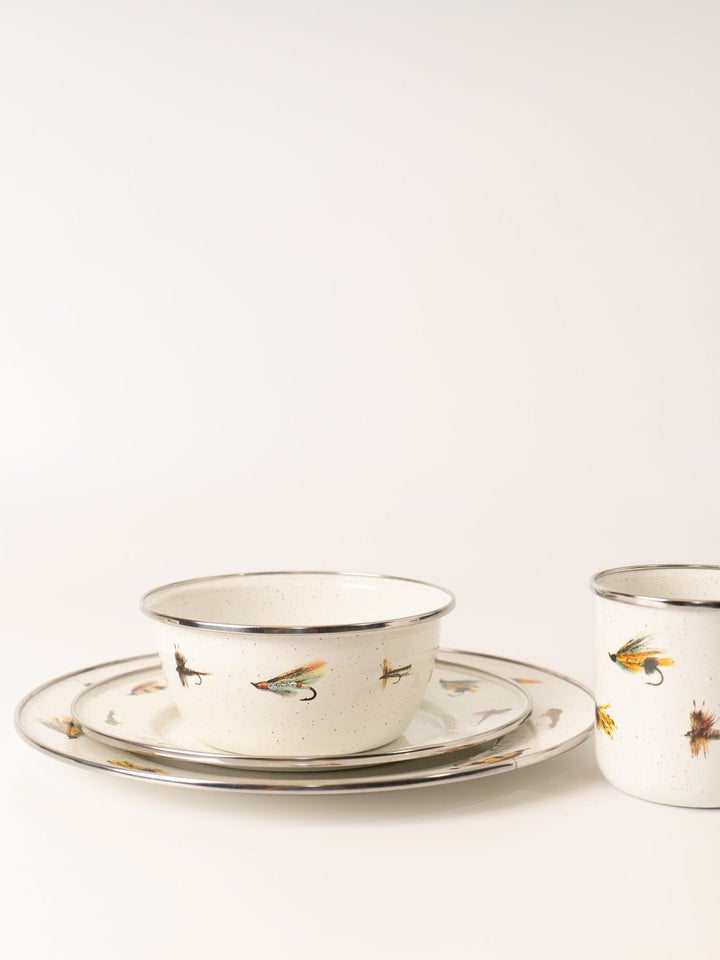 Fly Fishing Enamelware Bowl - Heyday