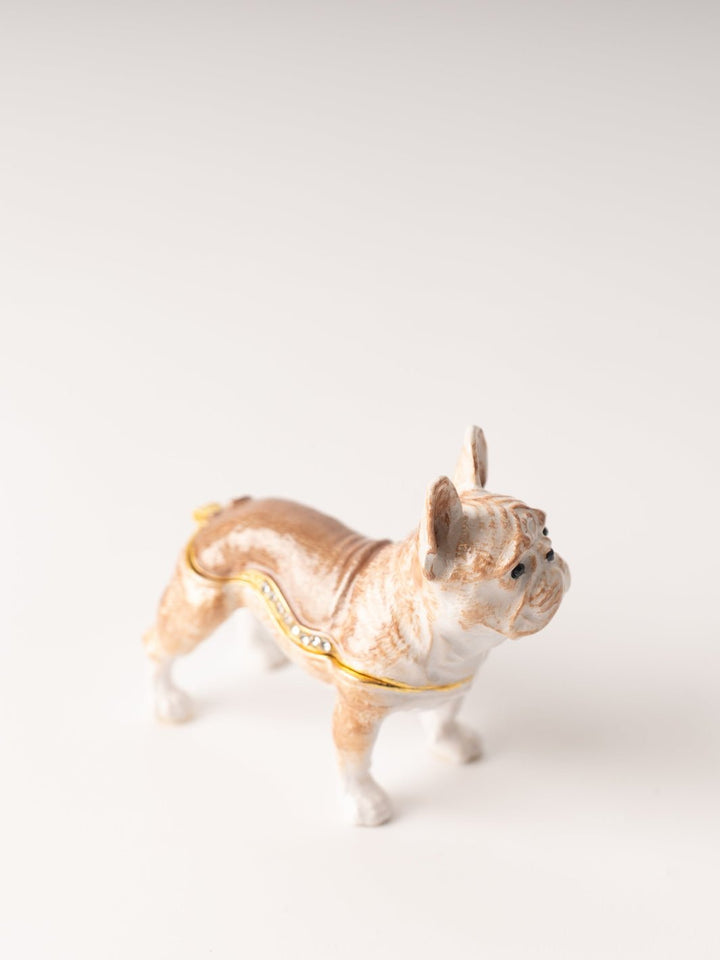 French Bulldog Jeweled Metal Trinket Box - Heyday