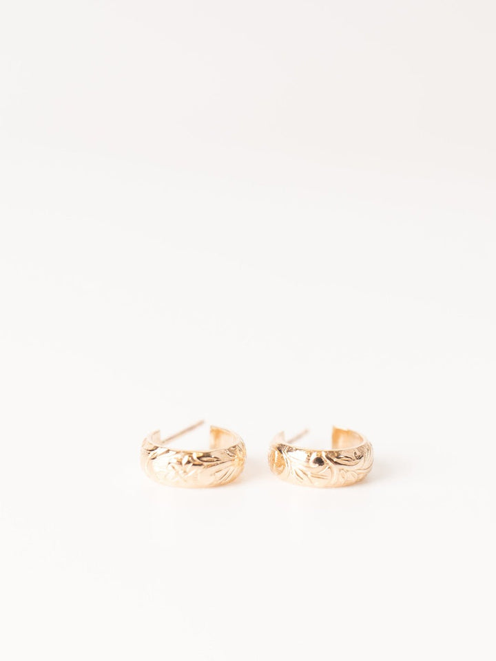 Gold Baby Flora Hoops - Heyday