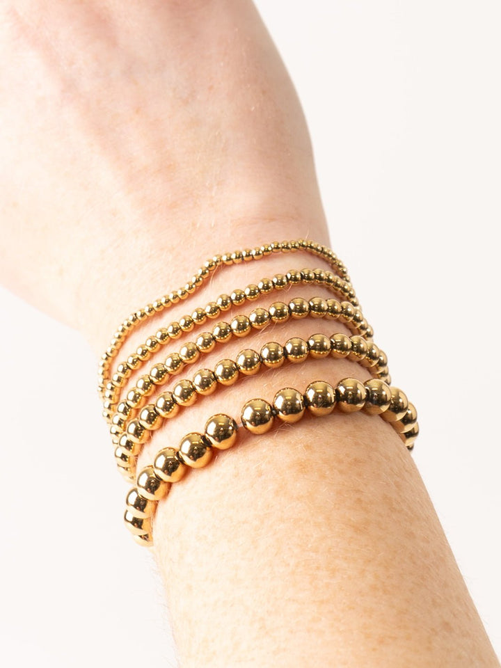 Gold Ball Stacking Bracelet - 8mm - Heyday