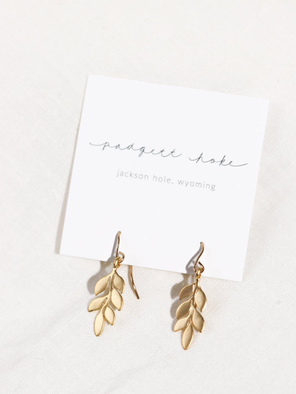 Gold Leaf Dangle Earrings - Heyday
