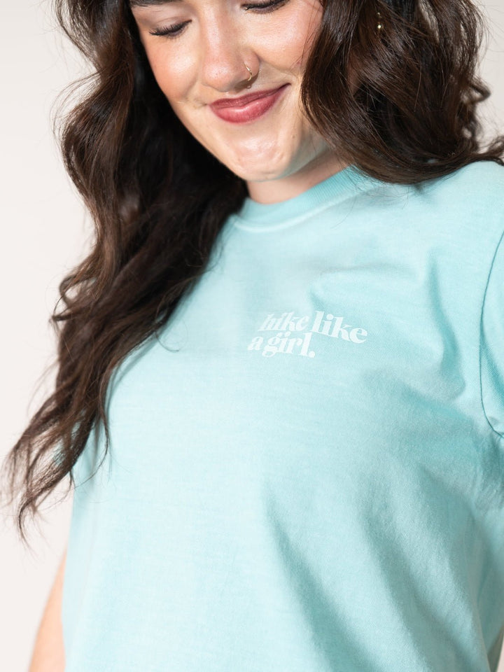 Hike Like a Girl™ Chalky Mint Puff Hike Short Sleeve Tee - Heyday