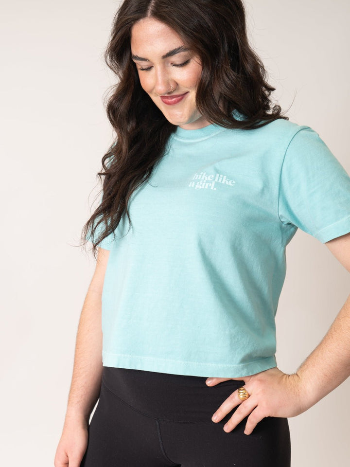 Hike Like a Girl™ Chalky Mint Puff Hike Short Sleeve Tee - Heyday