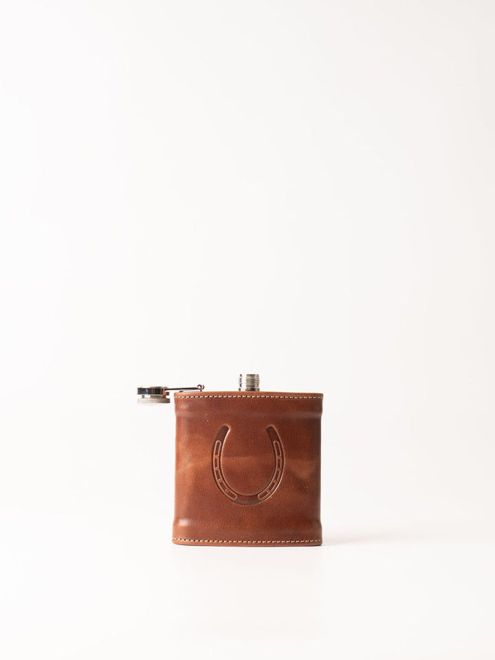 Leather Horseshoe Pocket Flask - Heyday
