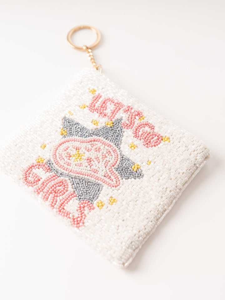 Let's Go Girls Beaded Coin Pouch - Heyday