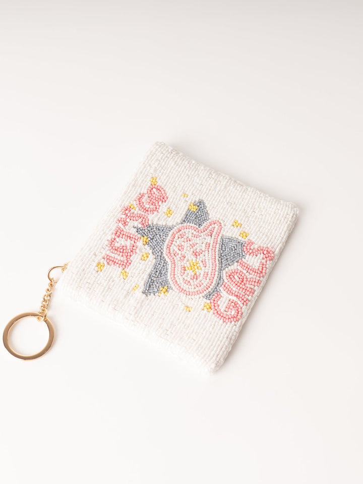 Let's Go Girls Beaded Coin Pouch - Heyday