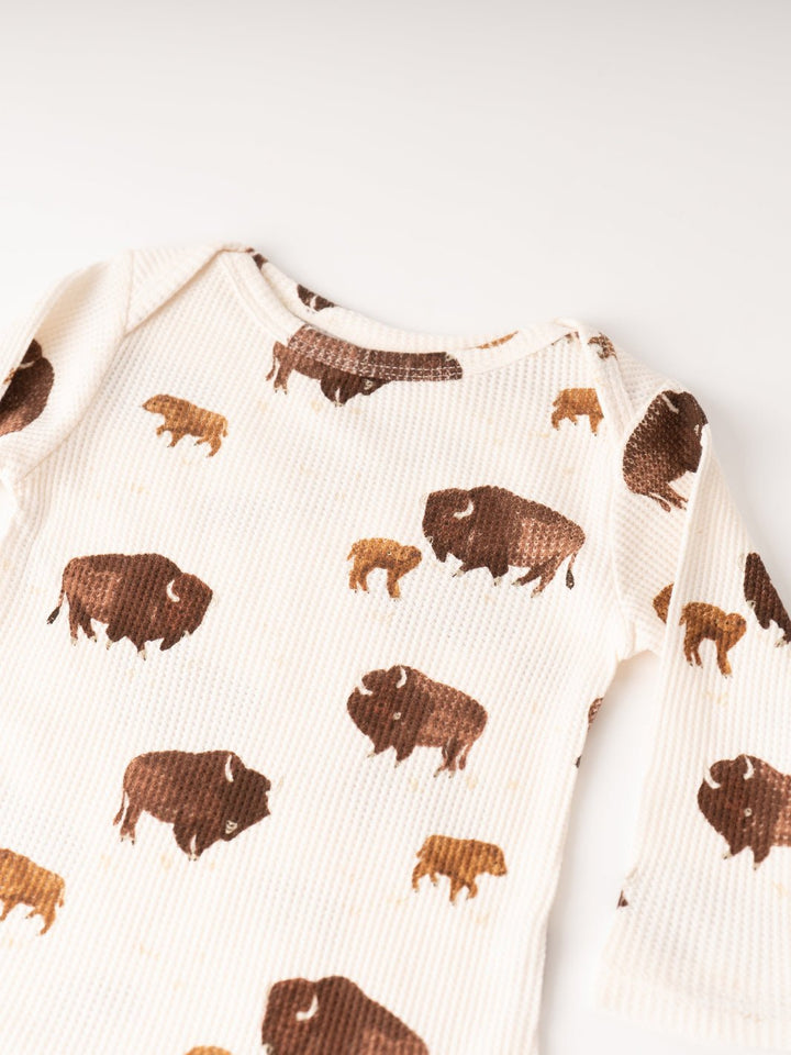 Long Sleeve Bison Bodysuit - Heyday