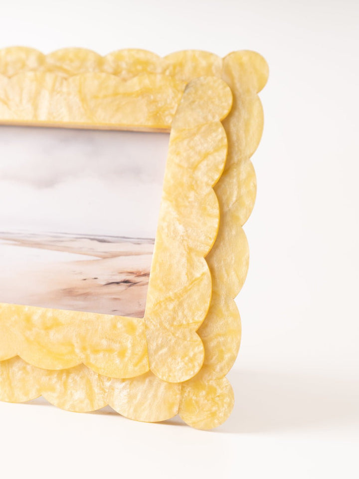 Marbled Yellow Scallop Photo Frame - Heyday