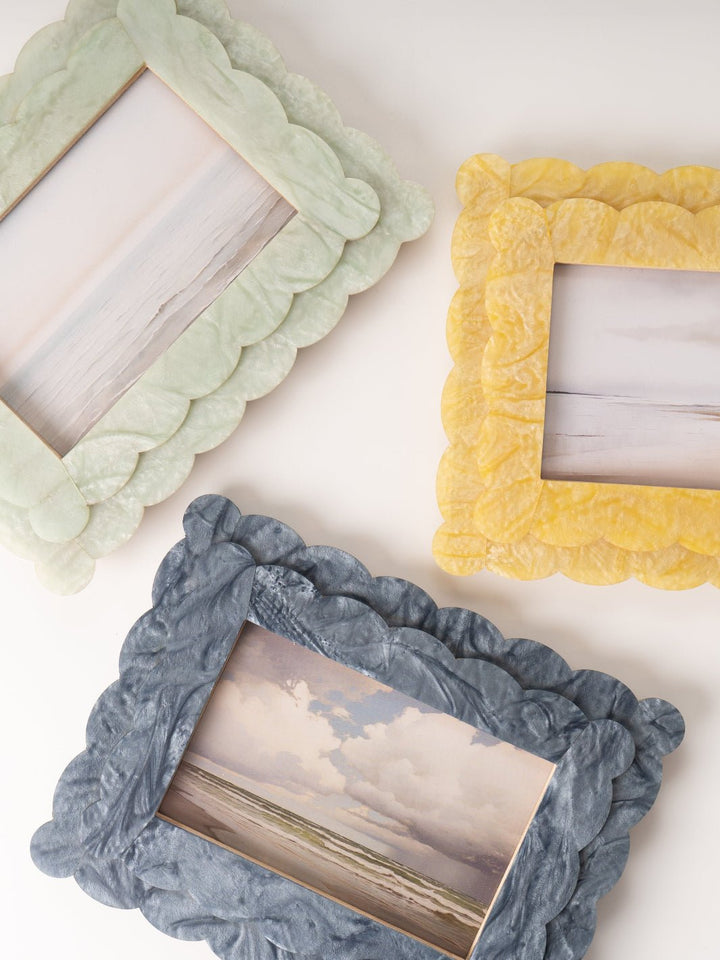 Marbled Yellow Scallop Photo Frame - Heyday
