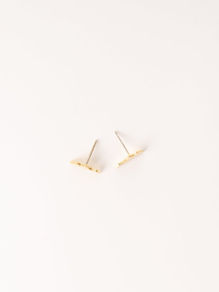 Matte Gold Mountain Earrings - Heyday