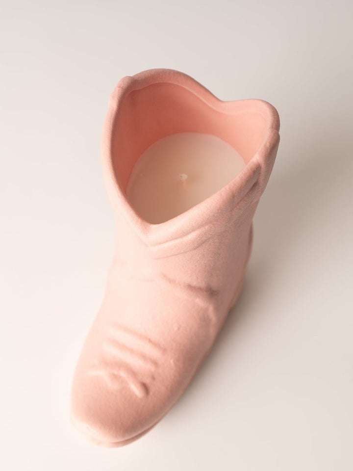Matte Pink Nashville Boot Candle - Heyday