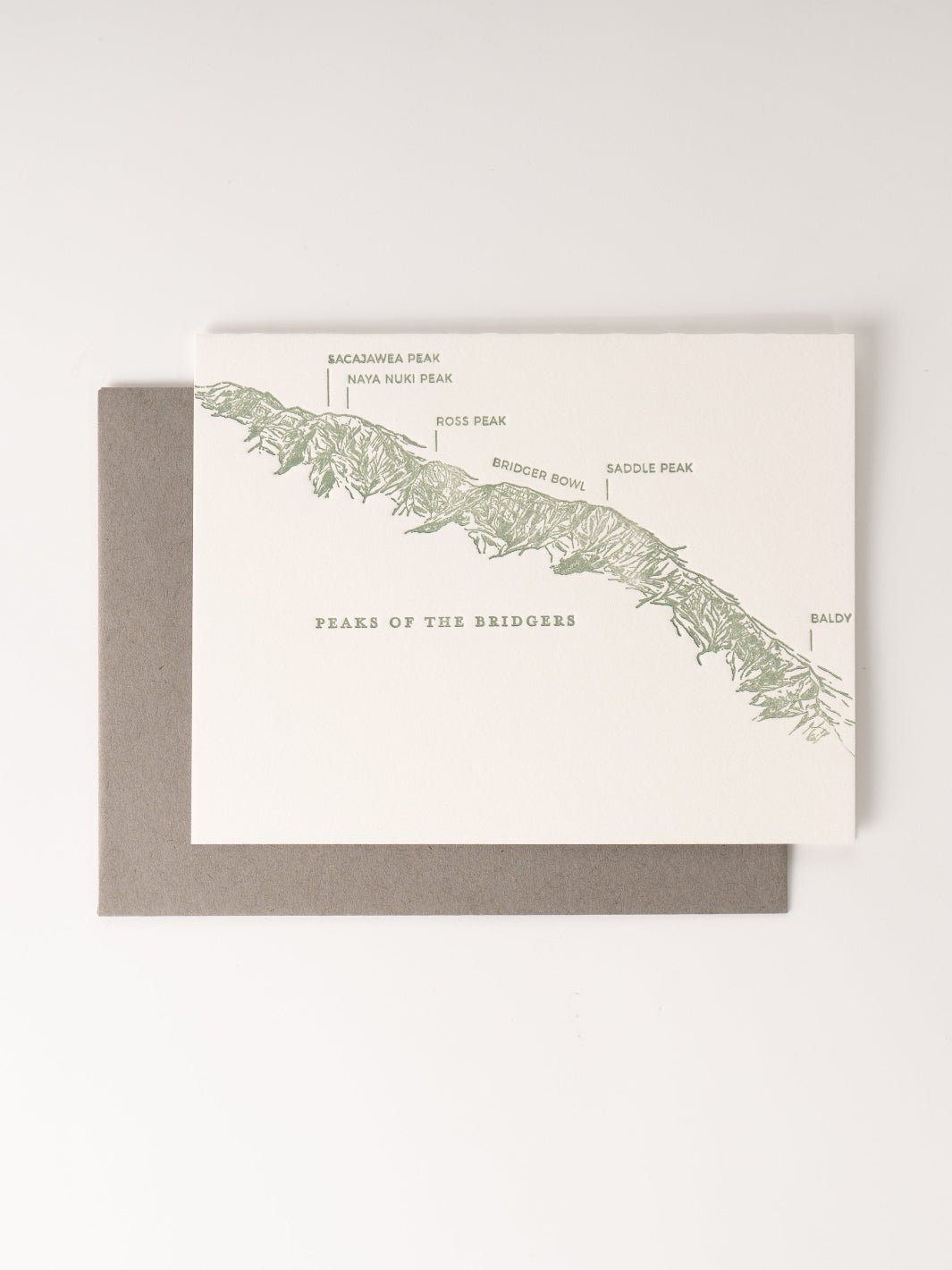 Peaks of the Bridgers Card - Heyday Bozeman, image size:1065x1420