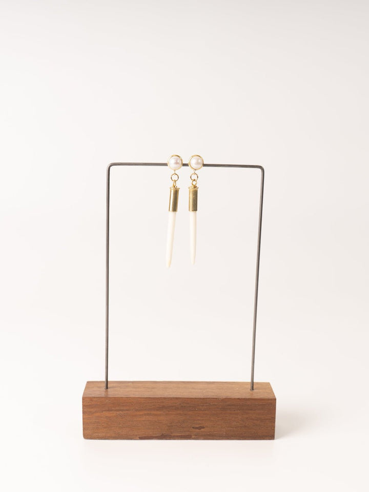 Pearl Stud Quill Earrings - Heyday