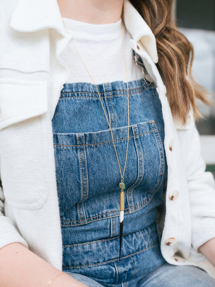 Quill + Turquoise Necklace - Heyday