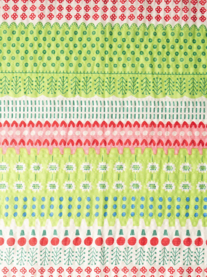 Red and Lime Green Patterned Bandana - Heyday