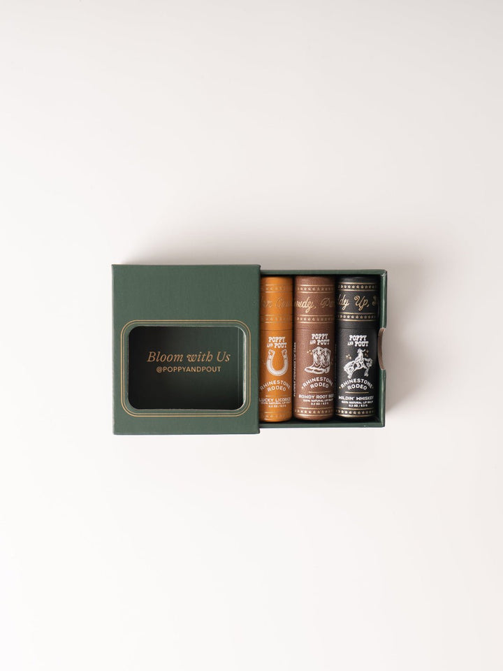 Rhinestone Rodeo Jumbo Lip Balm Trio - Heyday