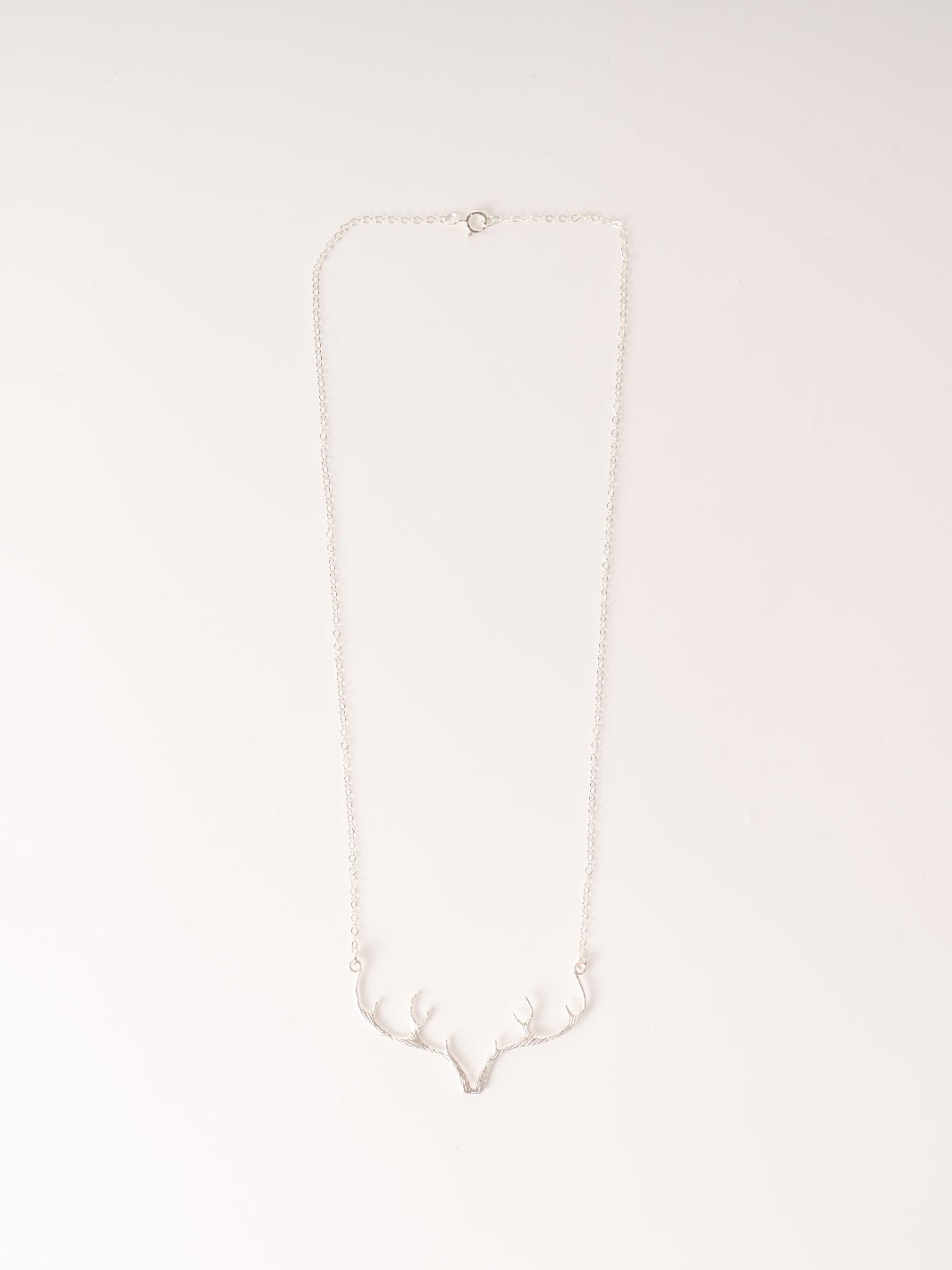 Silver Antler Necklace - Heyday Bozeman