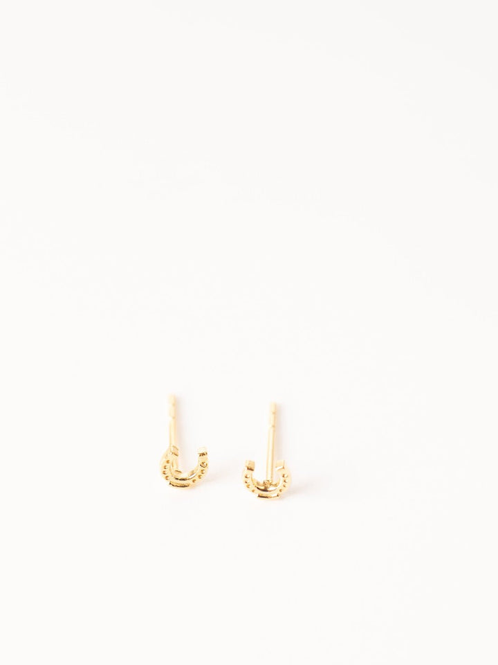 Tiny Horseshoe Stud Earrings - Heyday