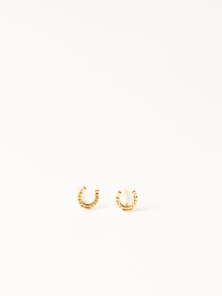 Tiny Horseshoe Stud Earrings - Heyday