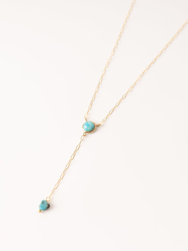 Turquoise Lariat Necklace - Heyday