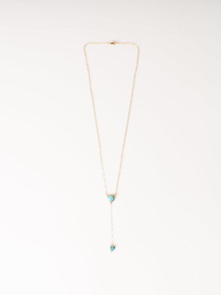 Turquoise Lariat Necklace - Heyday