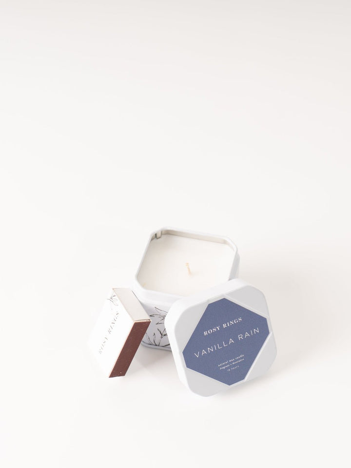 Vanilla Rain Travel Tin Candle - Heyday