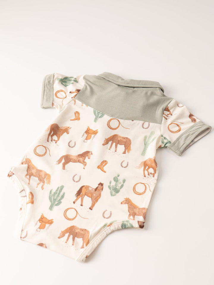 Western Horses Polo Bodysuit - Heyday
