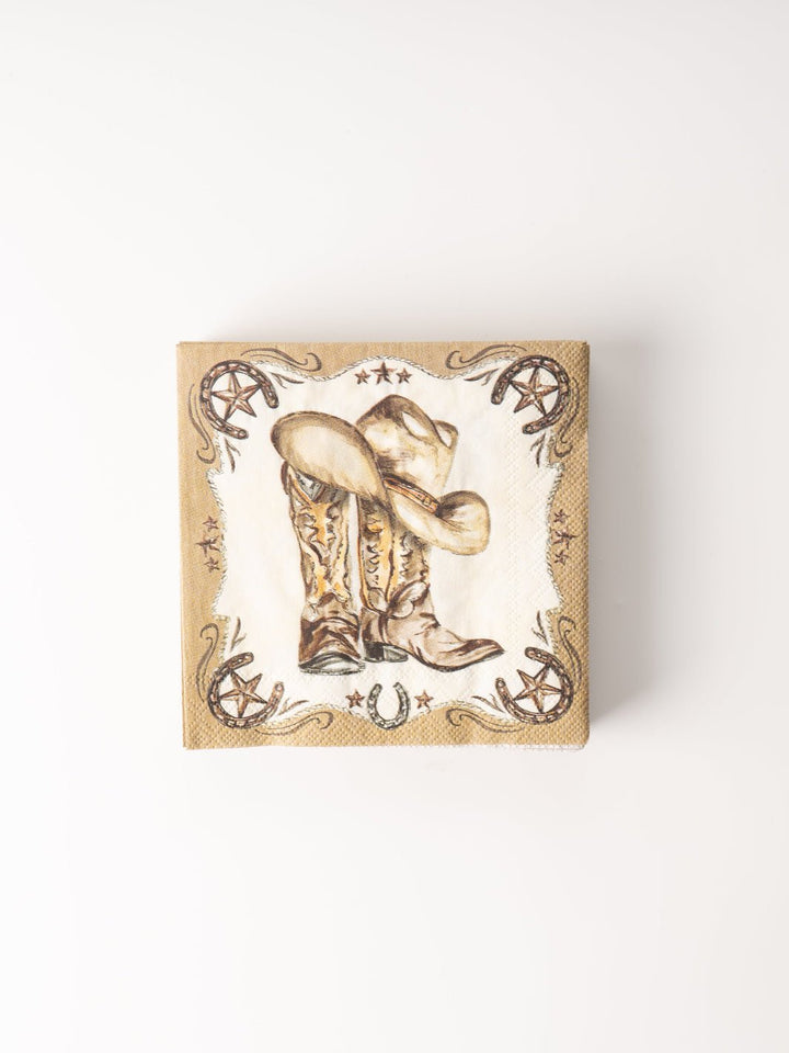 Western Leather Boots Cocktail Napkins - Heyday